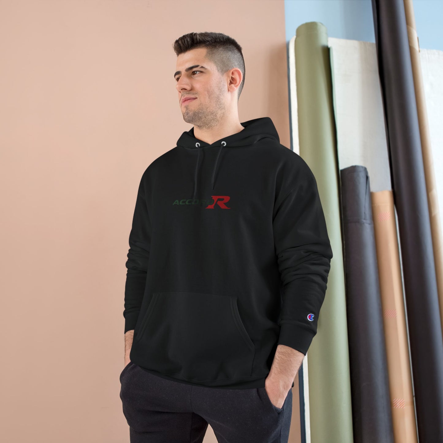 Accord R Champion Hoodie in Black